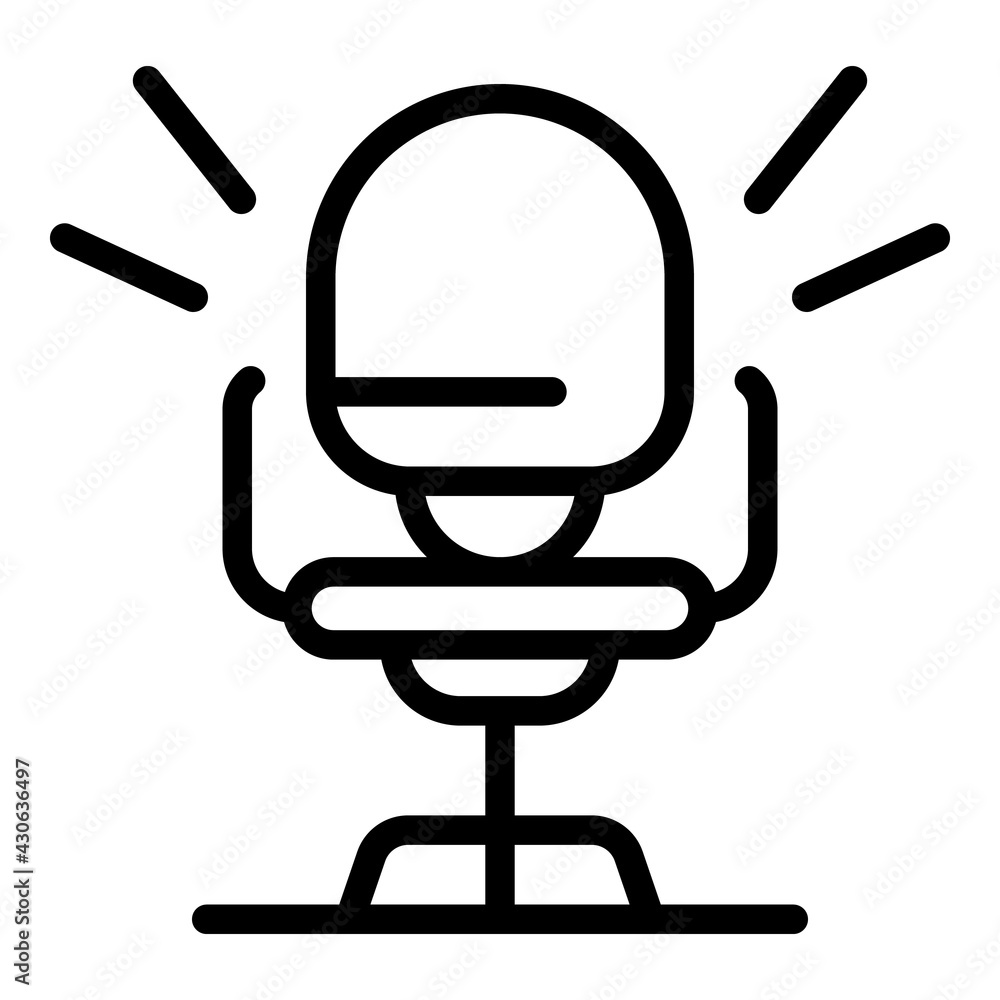 Career chair icon. Outline Career chair vector icon for web design isolated on white background Career chair icon. Outline Career chair vector icon for web design isolated on white background