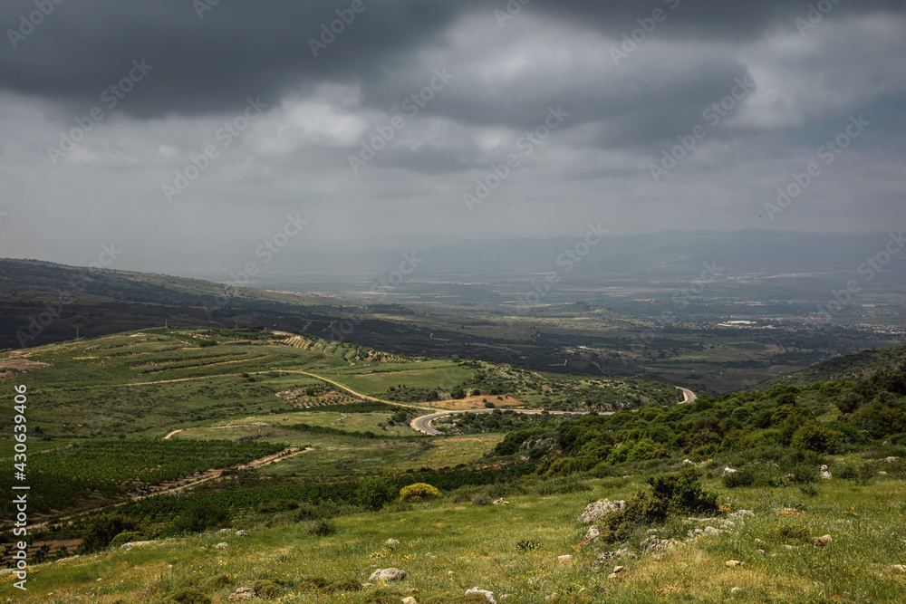 North Israel in cloudy weather near the Nimrod fortress North Israel in cloudy weather near the Nimrod fortress