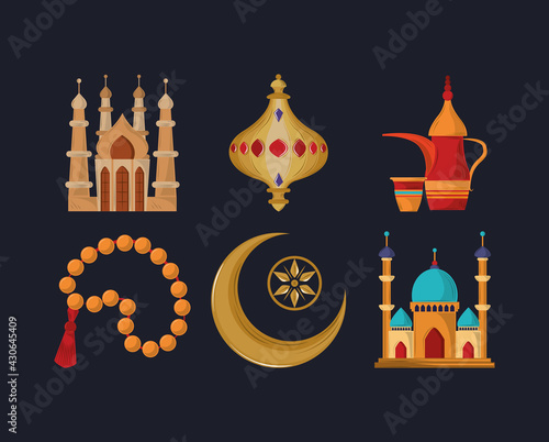 arabian icon set