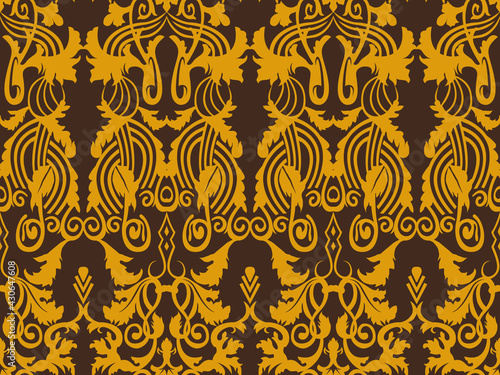 Seamless baroque pattern, lace design © kenan