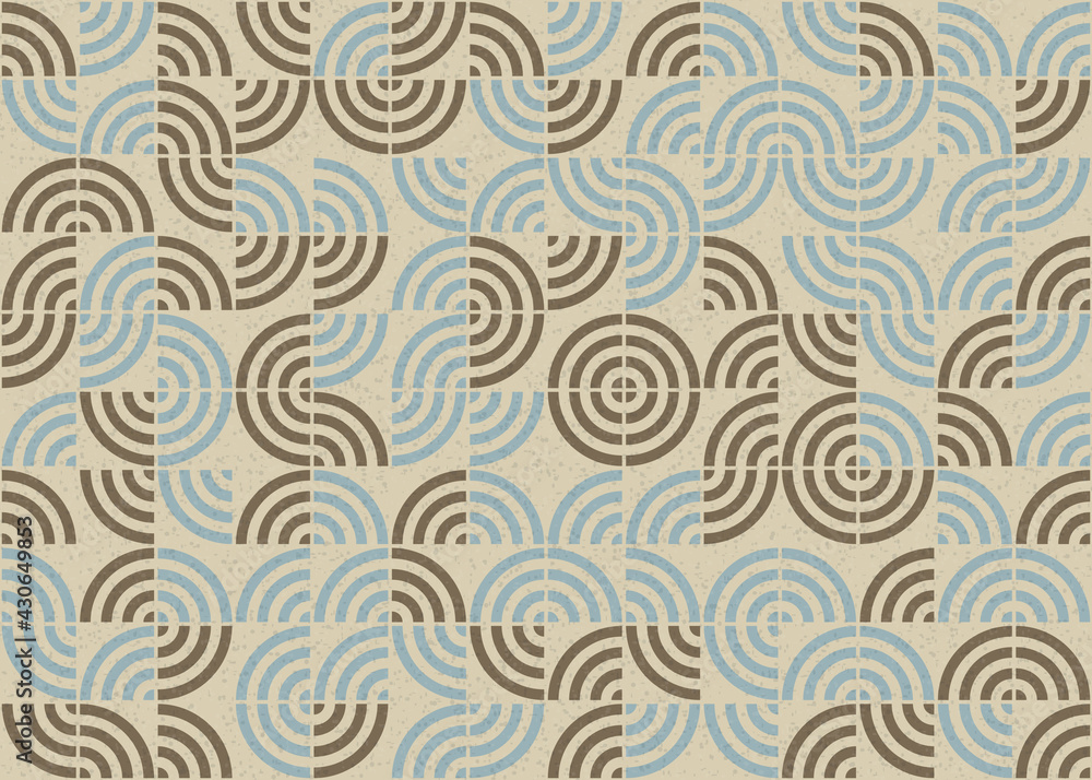 Fototapeta premium Abstract Geometric Pattern generative computational art illustration