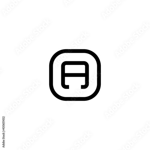 Letter A logo or icon design