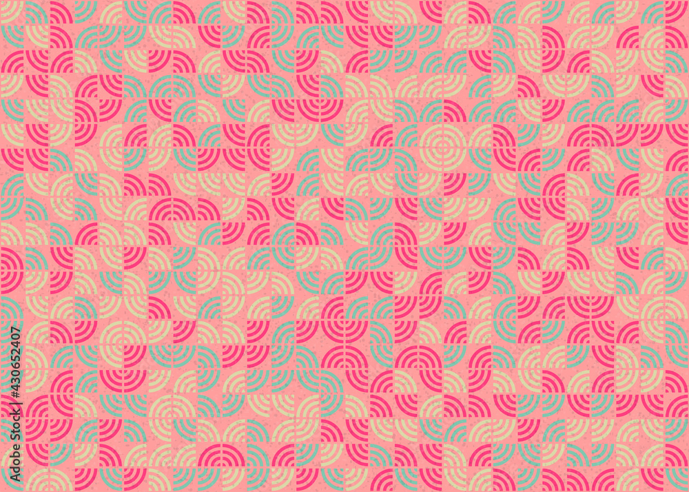 Abstract Geometric Pattern generative computational art illustration