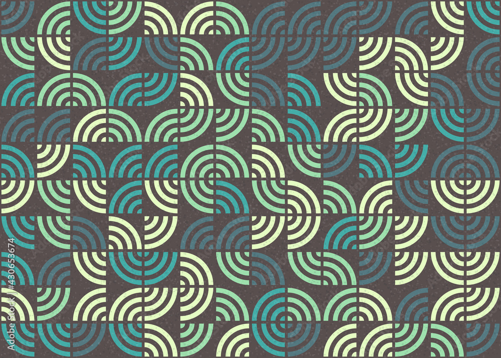 Fototapeta premium Abstract Geometric Pattern generative computational art illustration