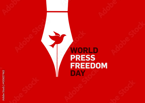 World press freedom day concept vector illustration. World Press Freedom Day or World Press Day to raise awareness of the importance of freedom of the press. End Impunity for Crimes against Journalism