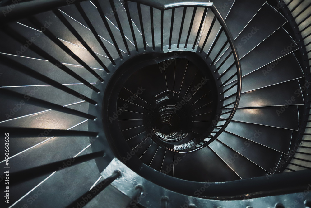 Fototapeta premium spiral staircase of a staircase