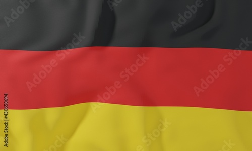 Germany flag background. 3D rendering.