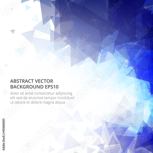 Light blue vector abstract and mosaic background.