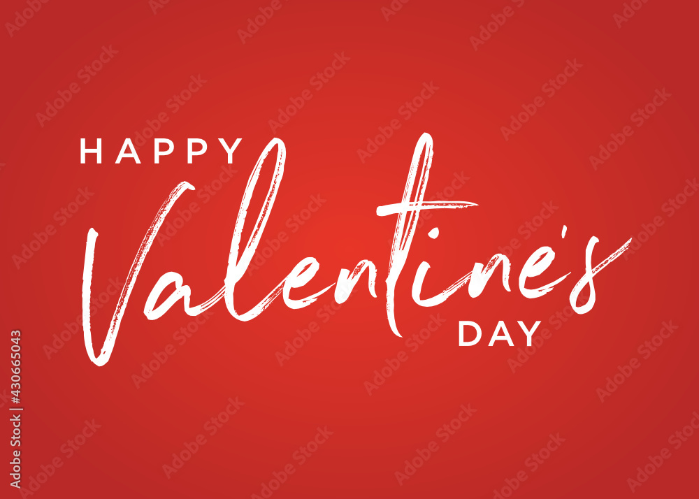 Happy Valentine's Day Background, Valentine's Day Card, Love Letter, Love Text, Love Card, Romantic Greeting Card, Heart Icon, Vector Text Background