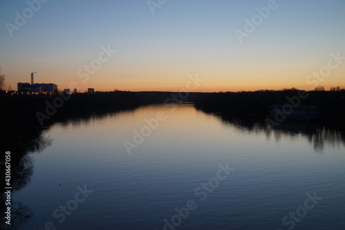 sunrise over the river