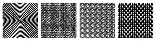 Abstract Psychedelic Art Background collection card cet. Vector Illustration