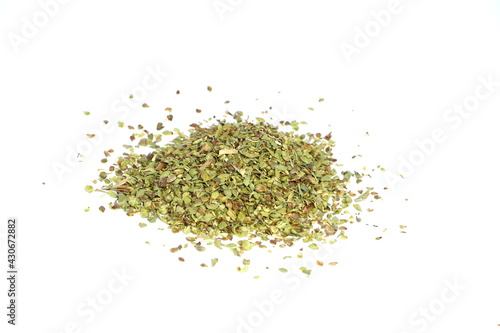 healthy herbal spice - oregano isolated on white background