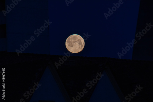 photo of a beautiful super full moon