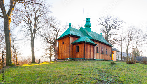Fototapeta Naklejka Na Ścianę i Meble -  Cerkiew Soboru Najświętszej Maryi Panny w Hłomczy, Bieszczady, Polska / Orthodox church of the Cathedral of the Blessed Virgin Mary in Hłomcza, Bieszczady, Poland
