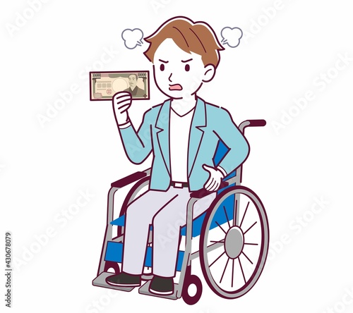 車椅子に乗った男の子