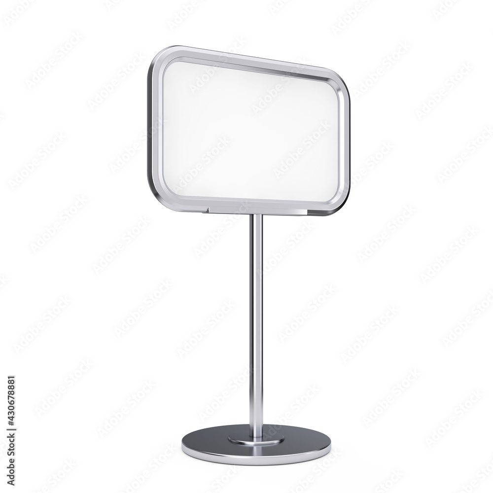 Blank Info Stand with Free Space for Your Design. 3d Rendering Blank Info Stand with Free Space for Your Design. 3d Rendering