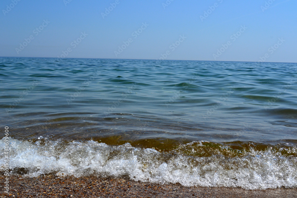 waves on the beach