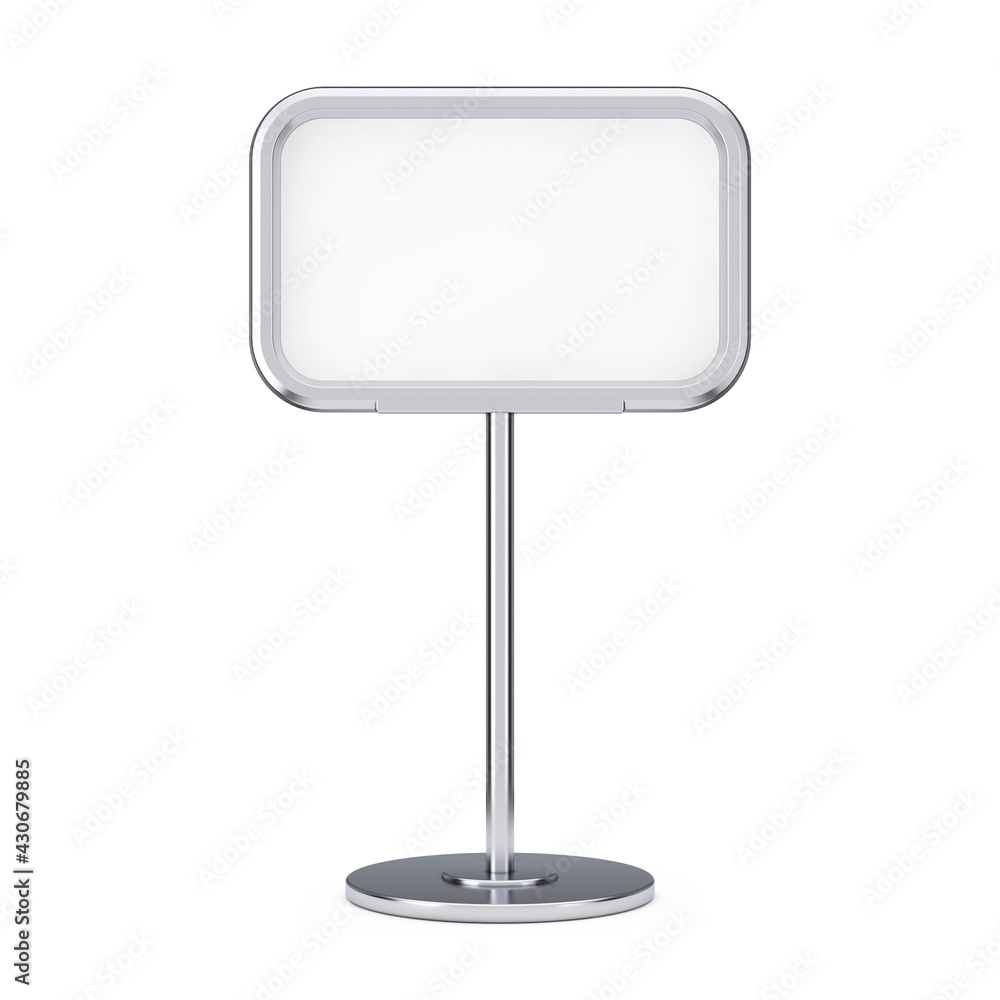 Blank Info Stand with Free Space for Your Design. 3d Rendering Blank Info Stand with Free Space for Your Design. 3d Rendering