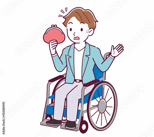 車椅子に乗った男の子