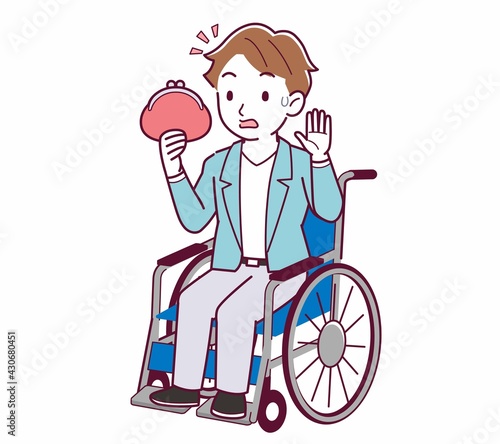 車椅子に乗った男の子