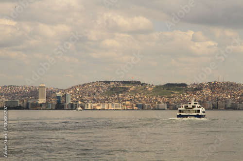 view of Izmir city from Aegean sea  © FarazHabiballahian