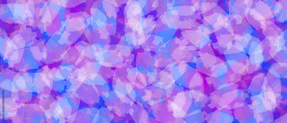 Abstract painted blue and purple background with random brush strokes Abstract painted blue and purple background with random brush strokes