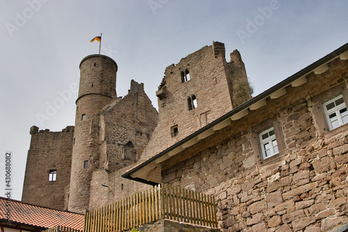 Low angle shot of Hanstein Castle, Bornhagen, Germany photo