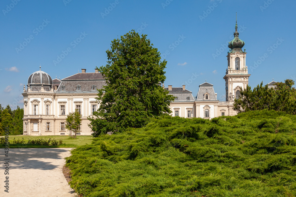Scenic view of Festetics Castle in Keszthely town, Hungary