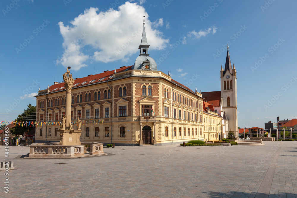 City Hall of the city of Keszthely, located on the shores of Lake Balaton, Hungary