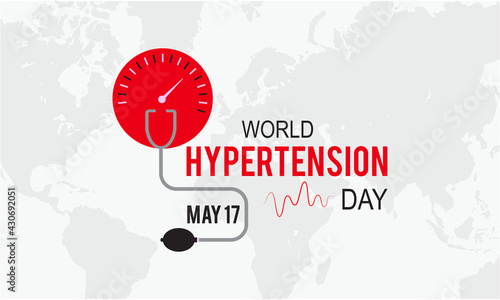 World Hypertension Day Health Prevention and awareness Vector Concept. Banner, Poster World Hypertension Day Awareness Campaign Template.