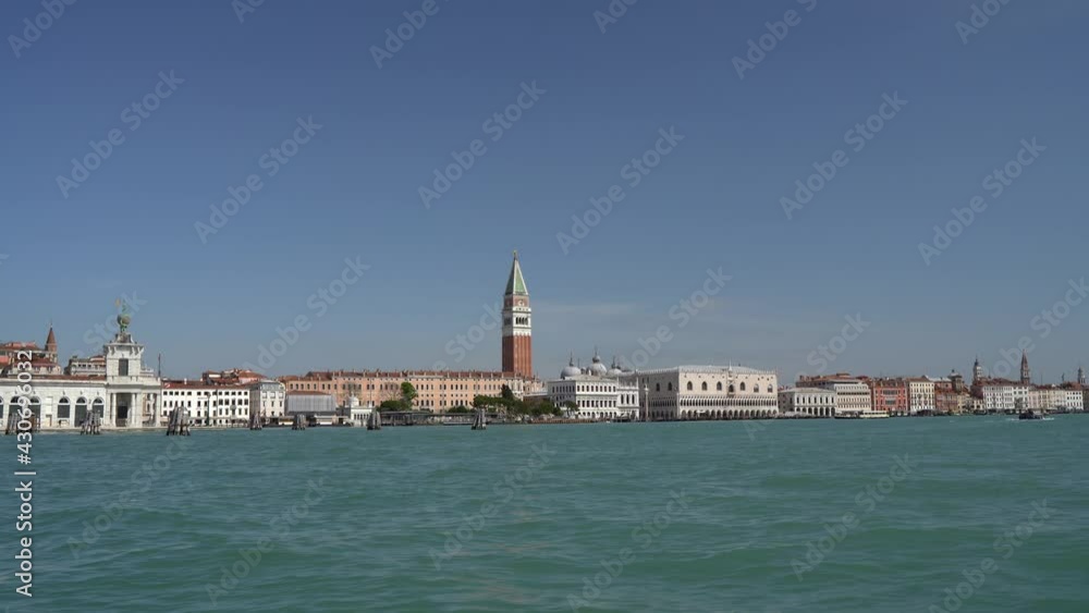 Venice, Italy - Boat tour through the canals and historic monuments of the lagoon city Venice, Italy - Boat tour through the canals and historic monuments of the lagoon city