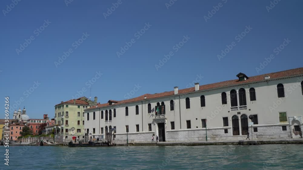 Venice, Italy - Boat tour through the canals and historic monuments of the lagoon city Venice, Italy - Boat tour through the canals and historic monuments of the lagoon city