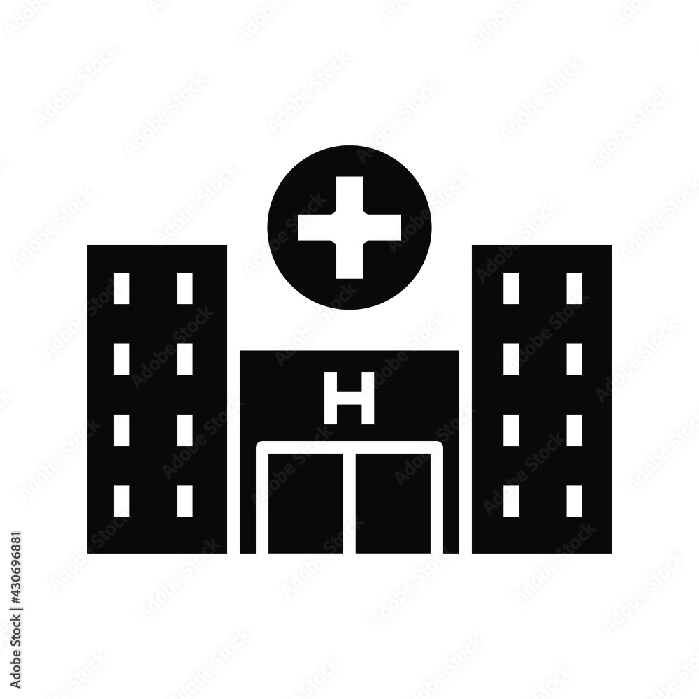 Obraz premium Hospital Thin Line Icon color editable