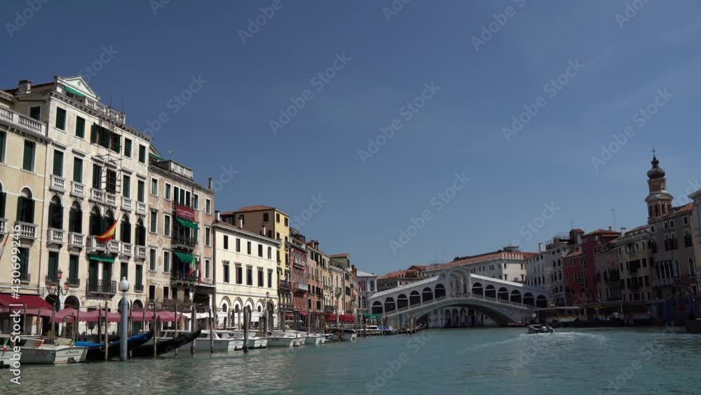 Venice, Italy - Boat tour through the canals and historic monuments of the lagoon city Venice, Italy - Boat tour through the canals and historic monuments of the lagoon city