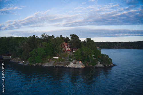 Photography Fjaderholmarna island, SWEDEN - June 13, 2020
