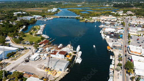 Tarpon Springs Florida Sponge Docks Fishing boats Gulf Coast