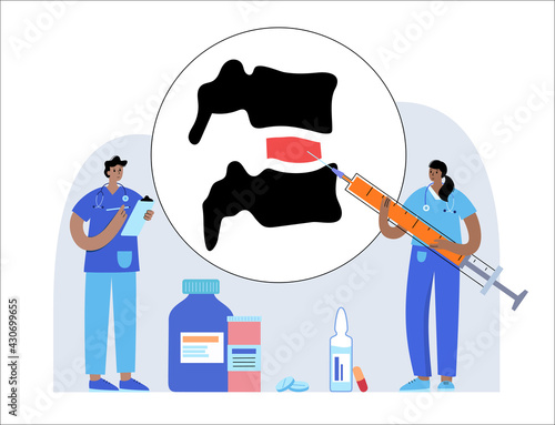 Spine joint injection 