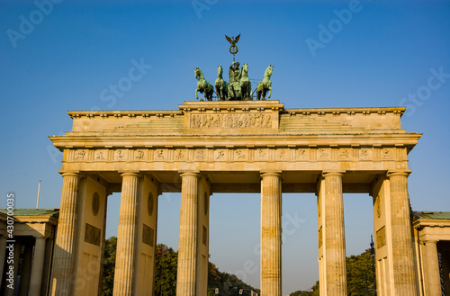 the silouhette Branderburg gate in Berlin, Germany
