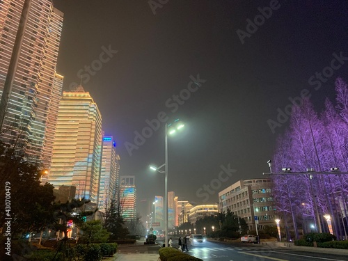 night view, city