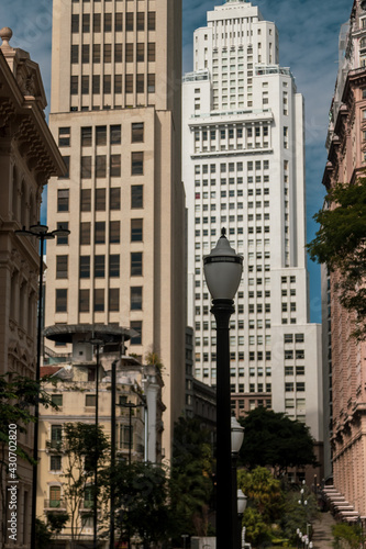 Edifício Martinelli e Altino Arantes no Centro Antigo de São Paulo.