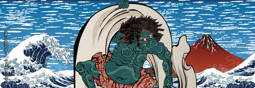 神奈川沖浪裏　風神　ロングバージョン	