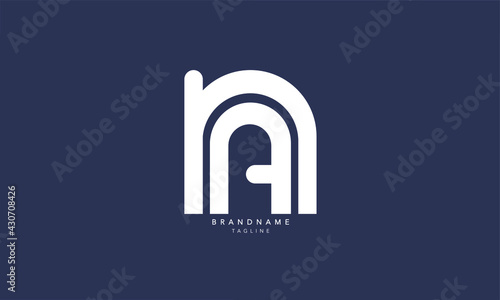Alphabet letters Initials Monogram logo NA, AN, N and A