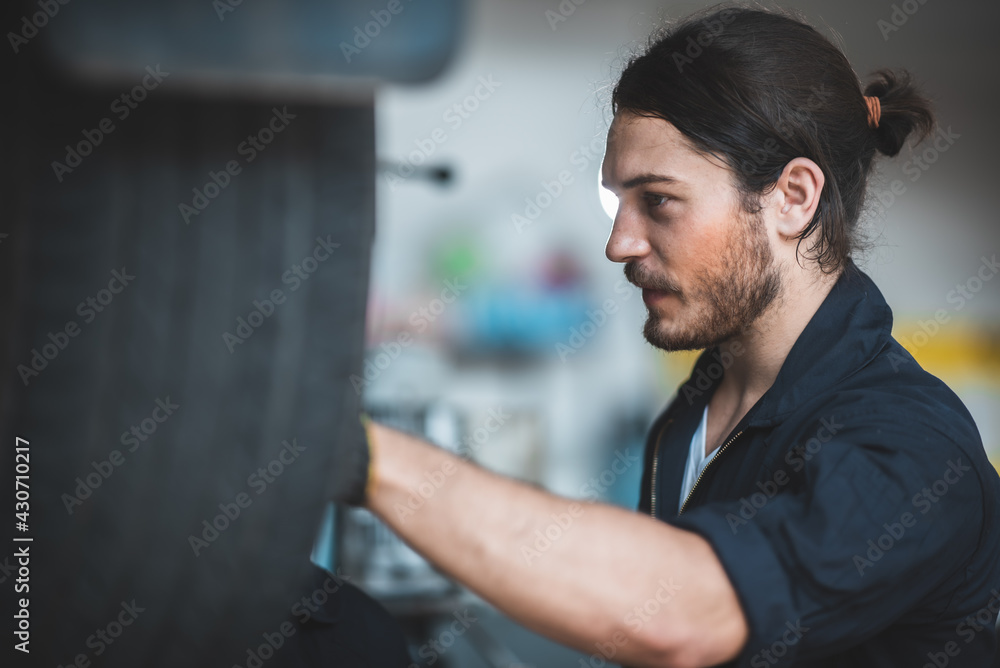 mechanic car service working in garage, workshop to check and maintenance repair automobile, suspension industry technology, vehicle inspection fix man technician work mechanic car service working in garage, workshop to check and maintenance repair automobile, suspension industry technology, vehicle inspection fix man technician work