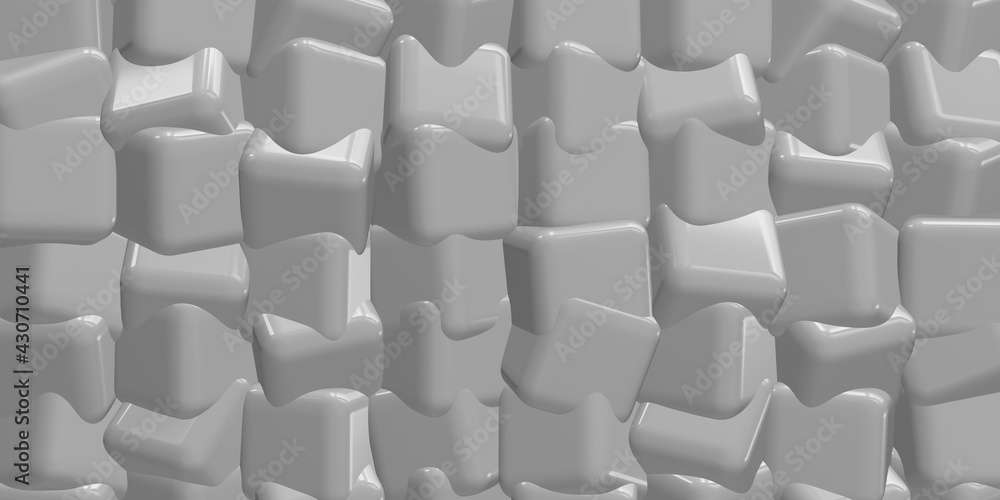 Fototapeta premium Cube Abstract background 3d illustration