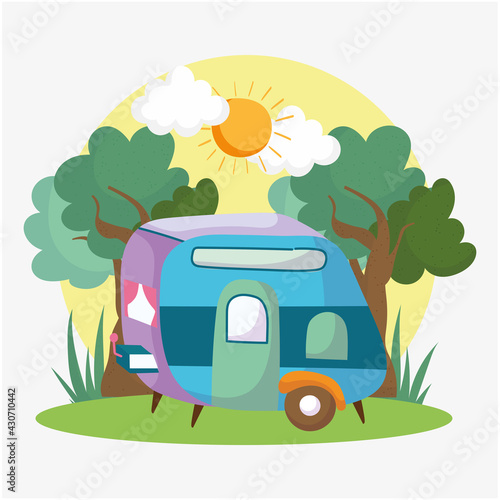 camping camper forest
