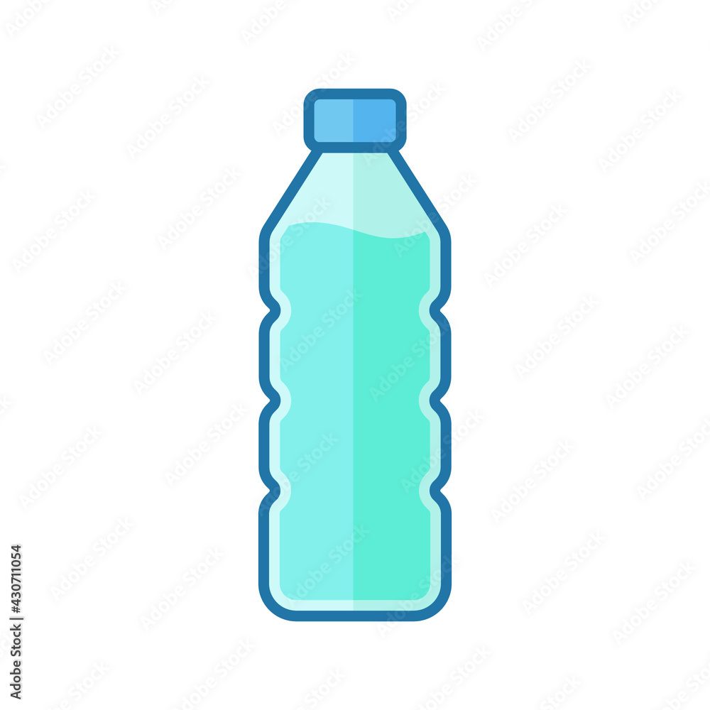 Bottle icon. Simple filled outline style. Water, container, plastic, drink, cola, cold, beverage, concept, design element. Vector illustration isolated on white background. EPS 10. Bottle icon. Simple filled outline style. Water, container, plastic, drink, cola, cold, beverage, concept, design element. Vector illustration isolated on white background. EPS 10.