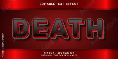 text effect editable death