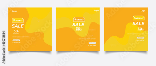 Summer sale social media promotion and social media
