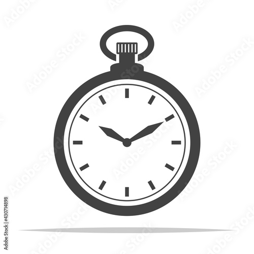 Pocket watch icon vector isolated