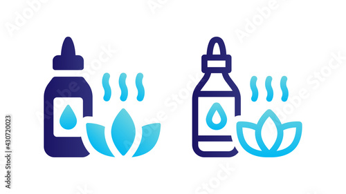 Essential oil icon vector.